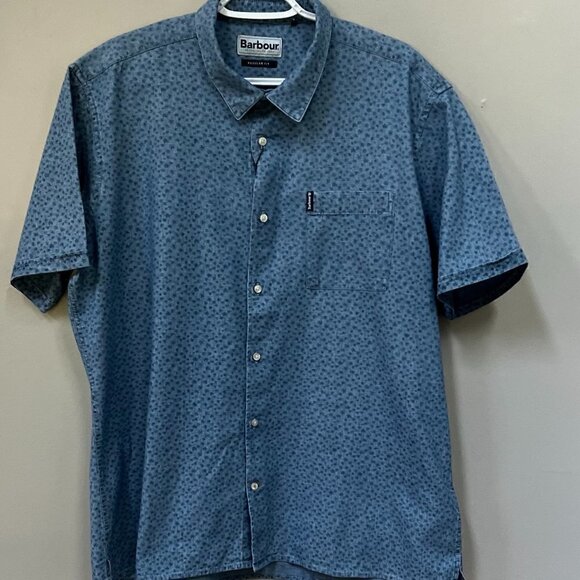 Barbour Other - Barbour Mens Mini Palm Trees Shirt Chambray M LT/PASBLUE Size MEDIUM S/S